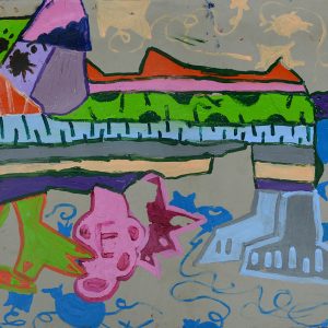 Tên_ cat_mèo Kích thước_ 84x120 Chất liệu_ acrylic trên giấy