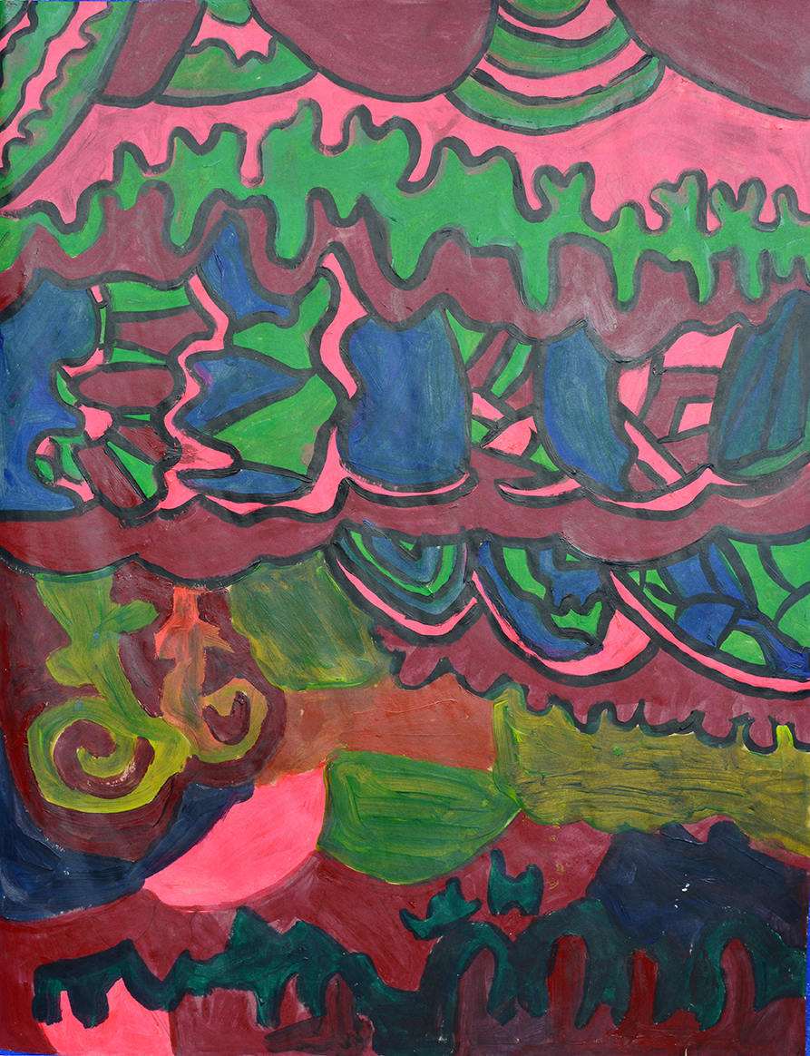 Tên_ Cây(2) - kích thước_ 84,1x118, 9 - Chất liệu_ Acrylic trên giấy