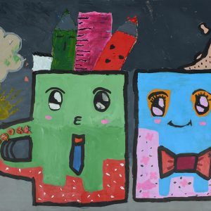 Tên_ Cốc Kích thước_ 84x120 Chất liệu_ acrylic trên giấy