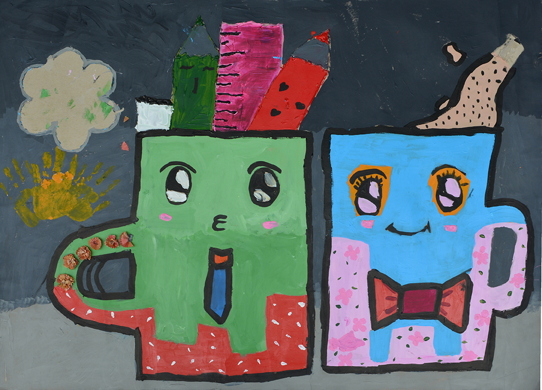 Tên_ Cốc Kích thước_ 84x120 Chất liệu_ acrylic trên giấy