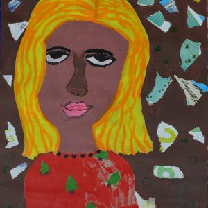 Tên_ Người qua đường Kích thước_ 84x120 Chất liệu_ acrylic trên giấy