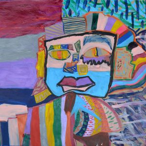 Tên_ Nhà bác học Kích thước_ 84x120 Chất liệu_ acrylic trên giấy