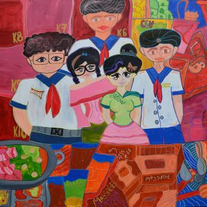 Tên_ Runaway weekend_ chạy trốn khỏi cuối tuần - kích thước_ 100x120 - chất liệu_ acrylic trên canvas