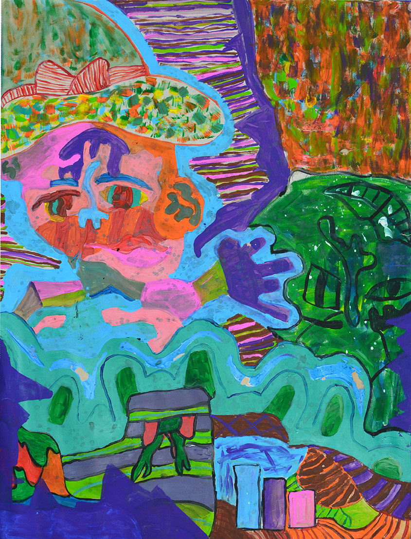 Tên_ feel_cảm nghĩ- kích thước_ 84,1x118,9-Chất liệu_ acrylic trên giấy