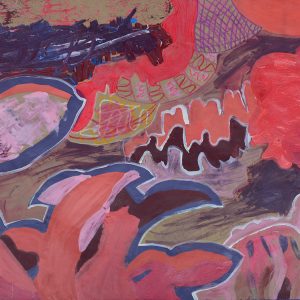 Tên_ pink_ sắc hồng - kích thước_ 84,1x118, 9 - Chất liệu_ acrylic trên giấy