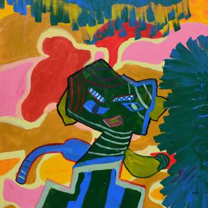 Tên_ rô bốt Kích thước_ 80x120 Chất liệu_ acrylic trên canvas