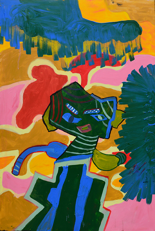 Tên_ rô bốt Kích thước_ 80x120 Chất liệu_ acrylic trên canvas