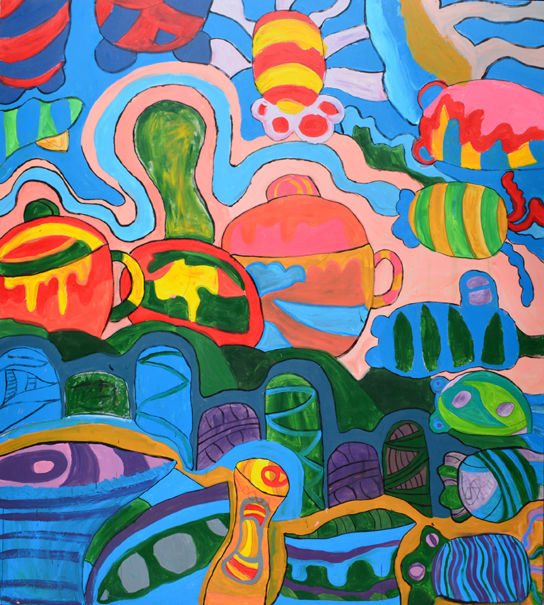 Tên_ the shadow_cái bóng Kích thước_ 180x200 Chất liệu_ acrylic trên canvas